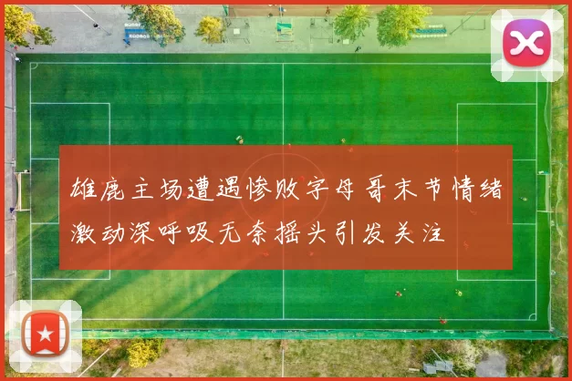 雄鹿主场遭遇惨败字母哥末节情绪激动深呼吸无奈摇头引发关注